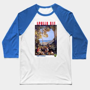 Vintage Travel Poster Apollo Bay Australia Baseball T-Shirt